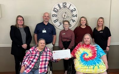 Springs Valley Bank & Trust Company provided The Timbers of Jasper with their annual Wish Comes True Grant