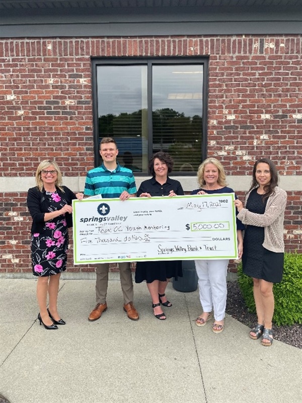 Springs Valley Bank & Trust invests in launch of Orange County Youth Mentoring Program